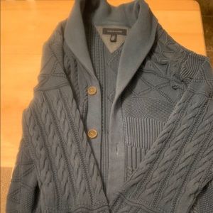 Tommy Hilfiger men’s blue cardigan sweater
